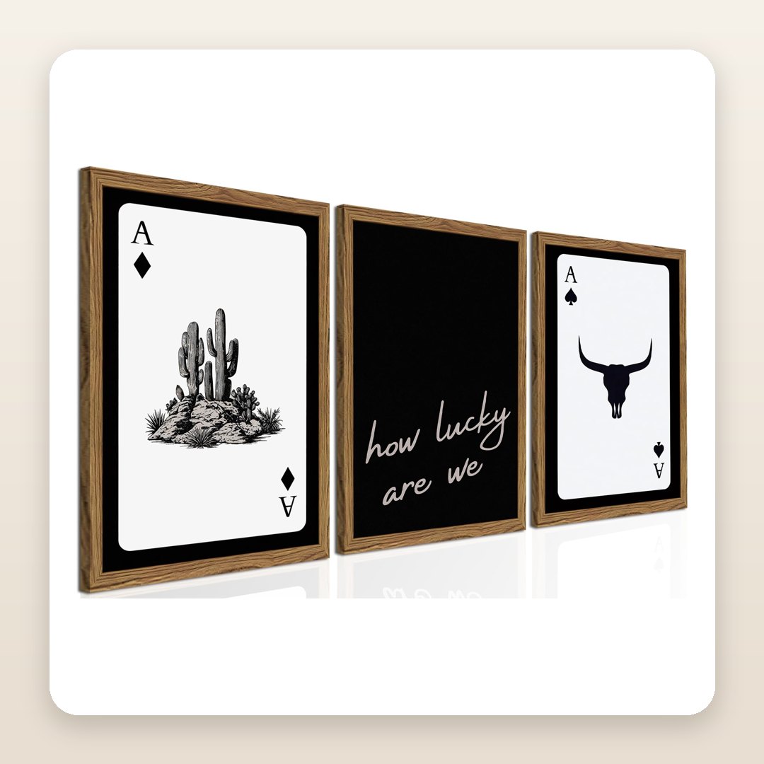 The Western Wall Art Set Making Neutral Rooms Feel Like a Desert Ranch