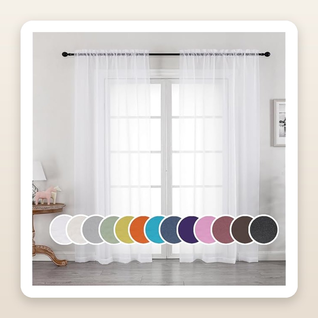 These Flowy White Sheer Curtains Give Any Room That Dreamy Pinterest Glow