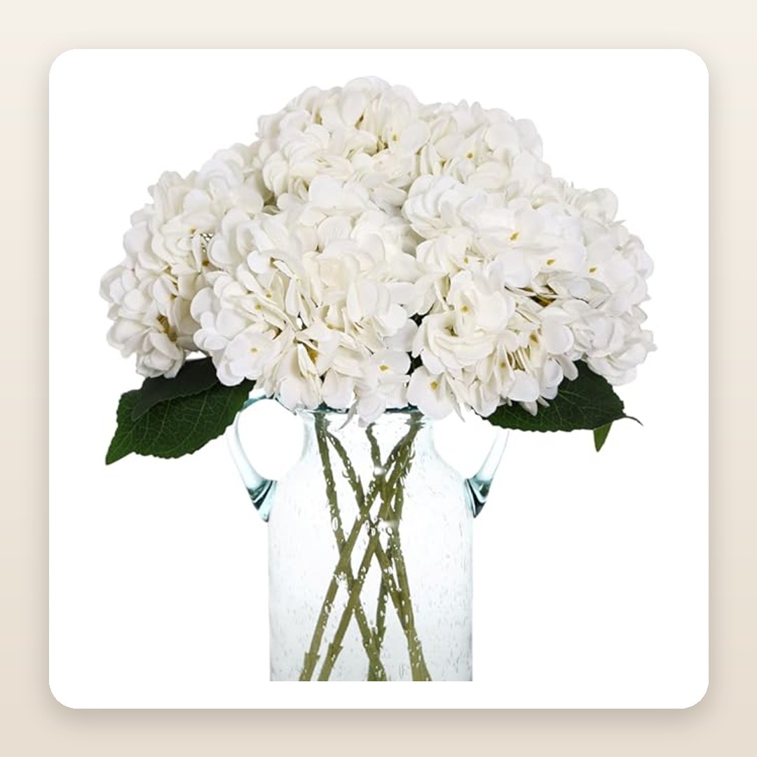 These Silk White Hydrangeas Make Any Vase Look Like a Florist Filled It