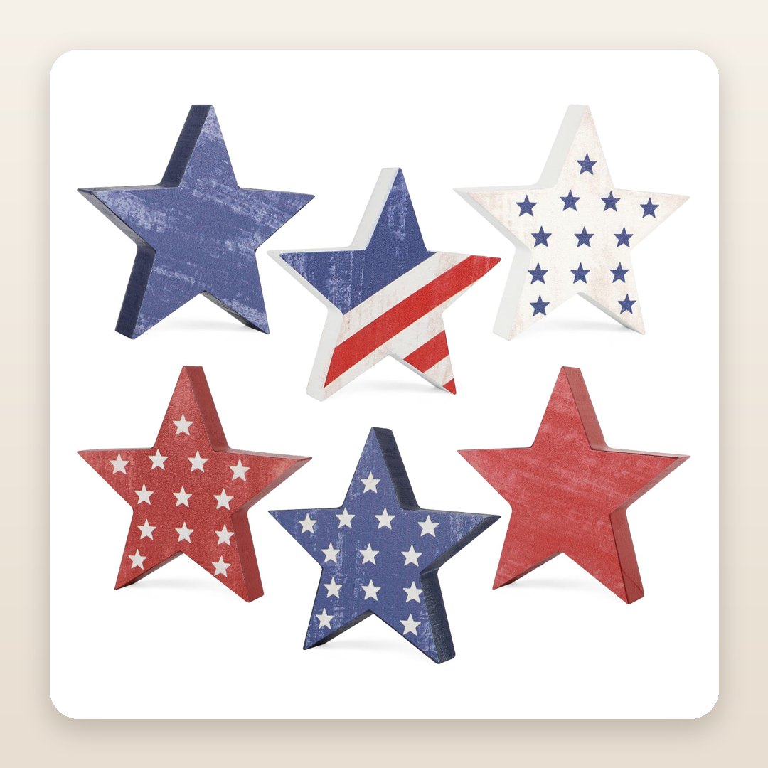 The Little Wooden Stars That Make Any Shelf Feel Patriotic