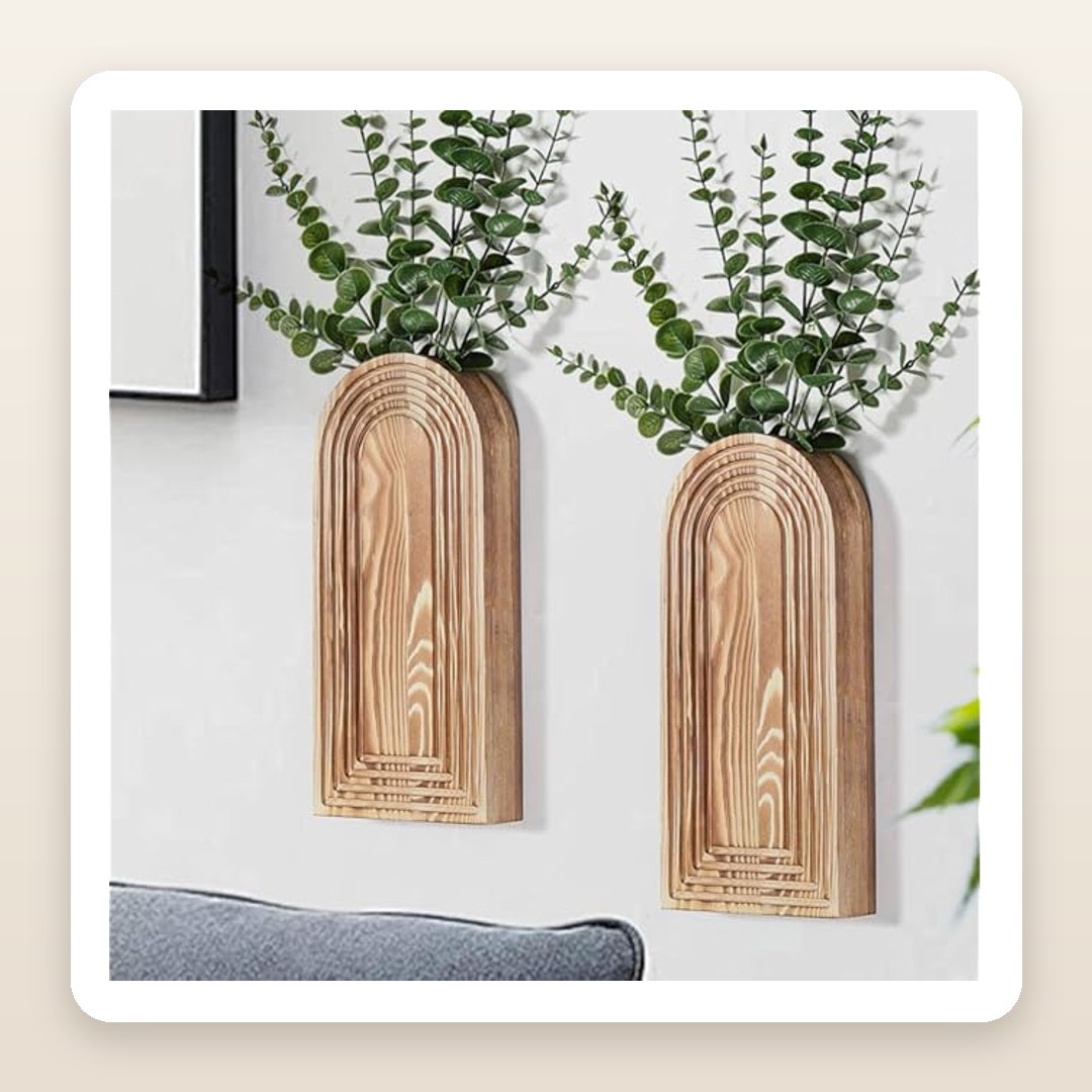 The Wooden Wall Vases Letting You Hang Fresh Florals Right on the Wall