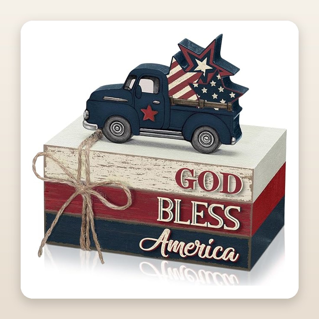 The 'Bless America' Wood Signs Your 4th of July Table Wants